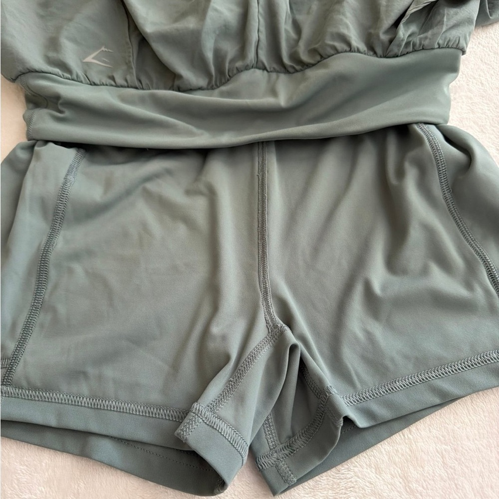 Gymshark 2-in-1 Running Shorts Titanium Blue size M - Picture 3 of 5